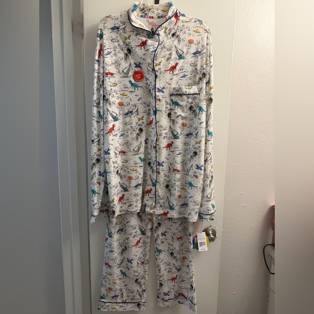 Magnetic Me Multicolor Dinosaur Men Pajama Set